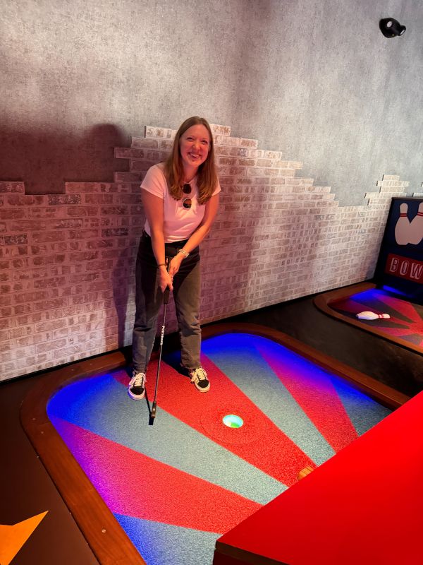 Kate and Mini-Golf