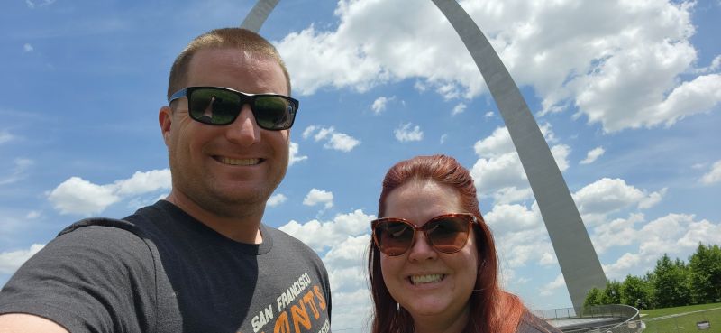 At the St. Louis Arch