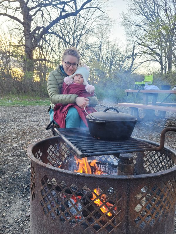 Warming Up By the Campfire
