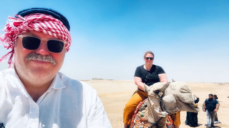 Riding Camels in Egypt