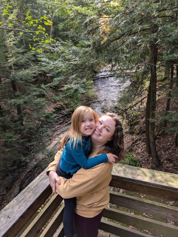 Kristina & Sophie on a Hike