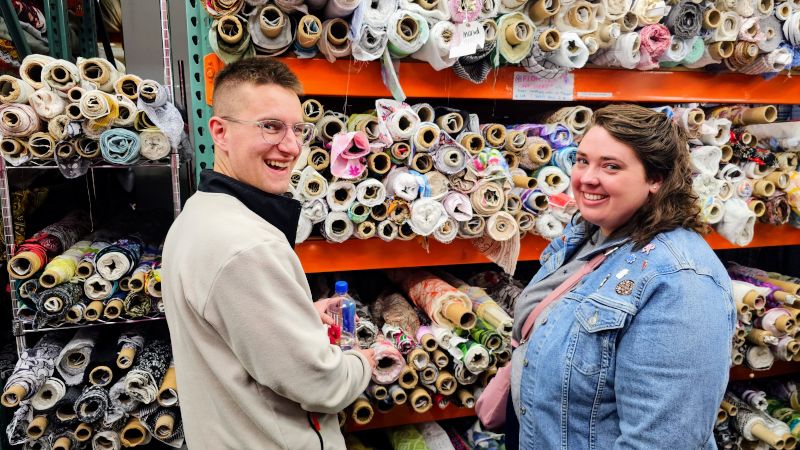 Looking for Fabric for Paige's Next Sewing Project