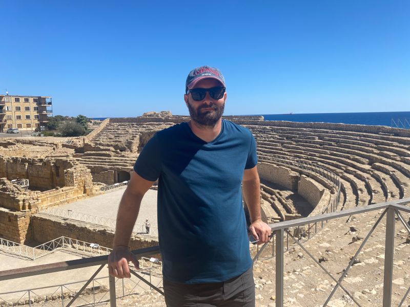 Colton at Roman Ruins