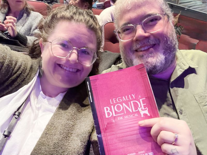 At a Performance of Legally Blonde