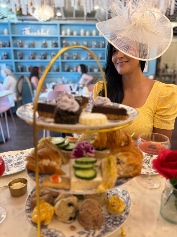 Victoria Enjoying a Tea Party