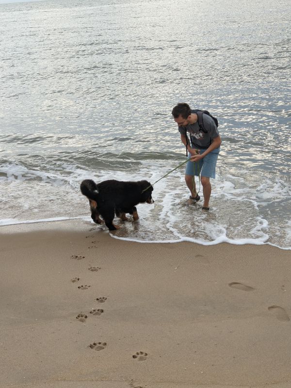 Drew Teaching Kiwi About the Water