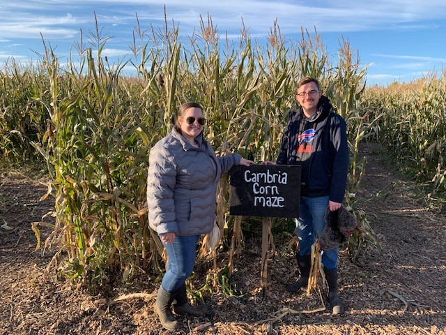 At a Corn Maze