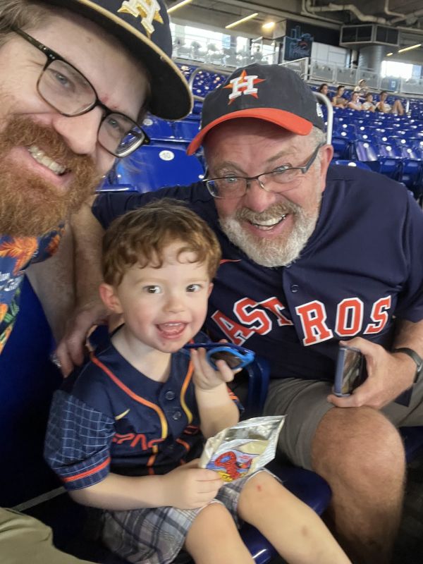Astros Game With Grandpa