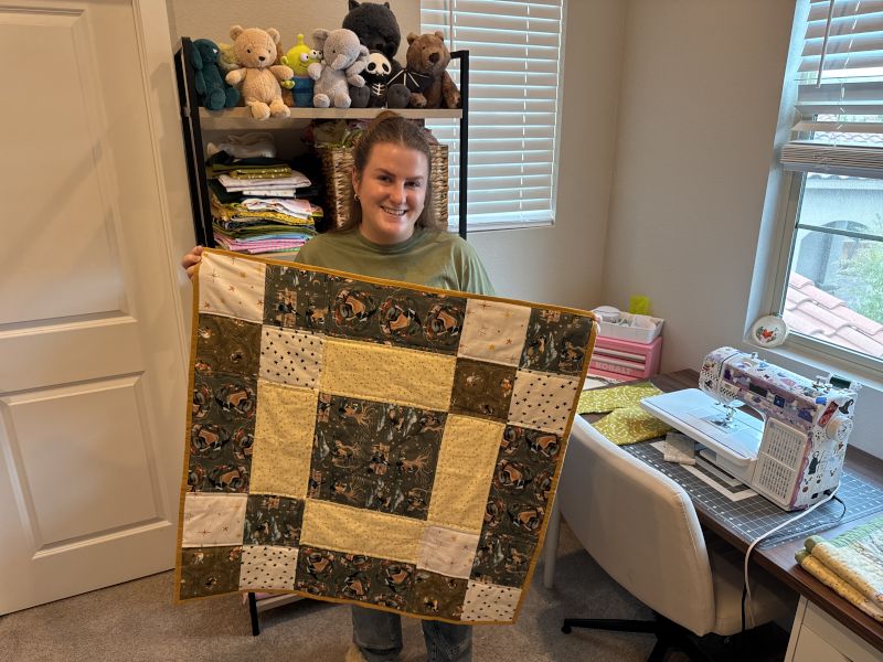 Emma and the Quilt She Made