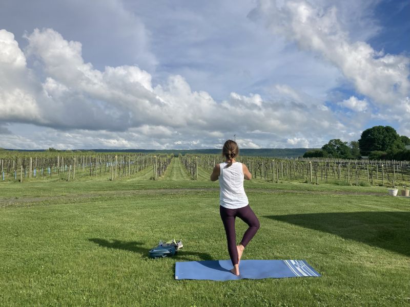 Practicing Yoga