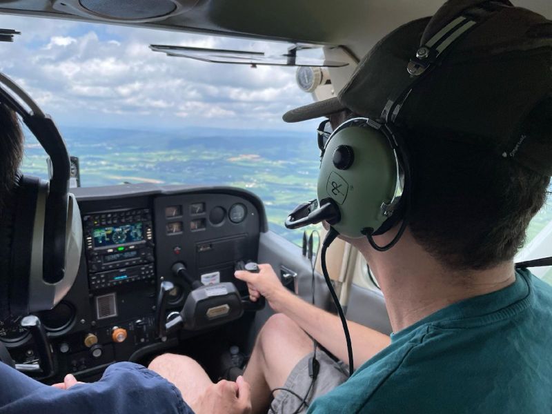Flying in a Cessna