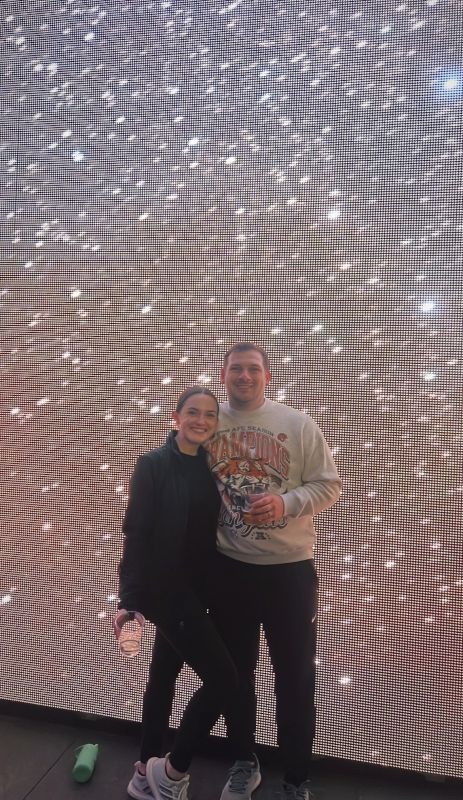 At an Art and Light Event