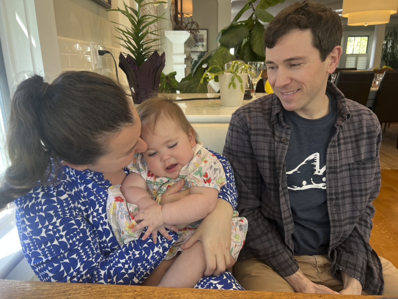 Emily and Brother Peter with Their Niece