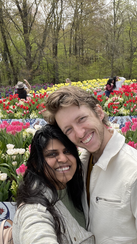 At a Tulip Festival Together