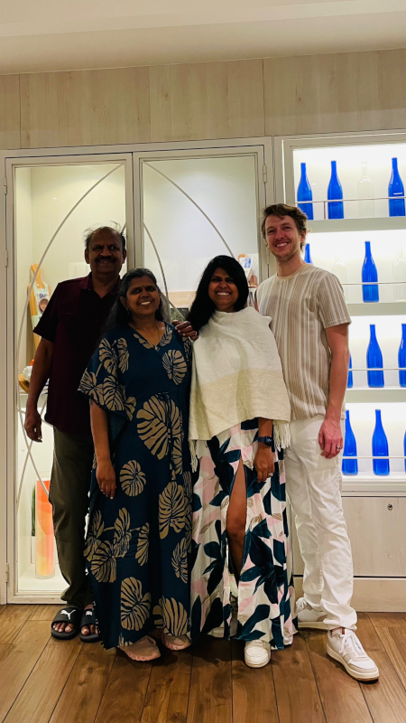 On a Cruise with Sneha's Parents