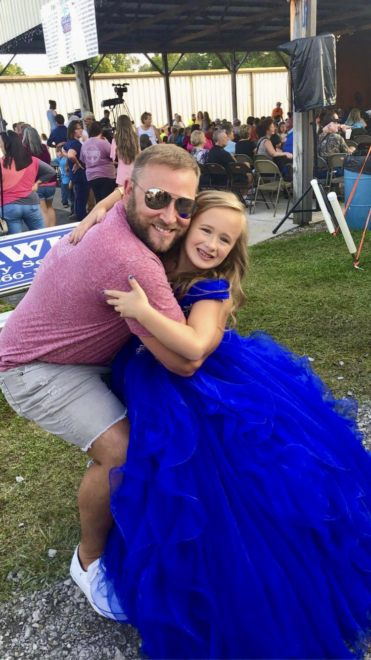 Josh With His Niece At Their Hometown Fair Pageant