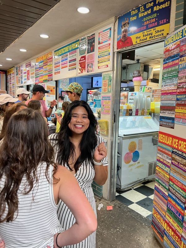 Sam Trying Out Some Ice Cream Flavors