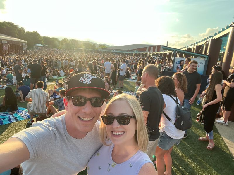At an Outdoor Concert Together