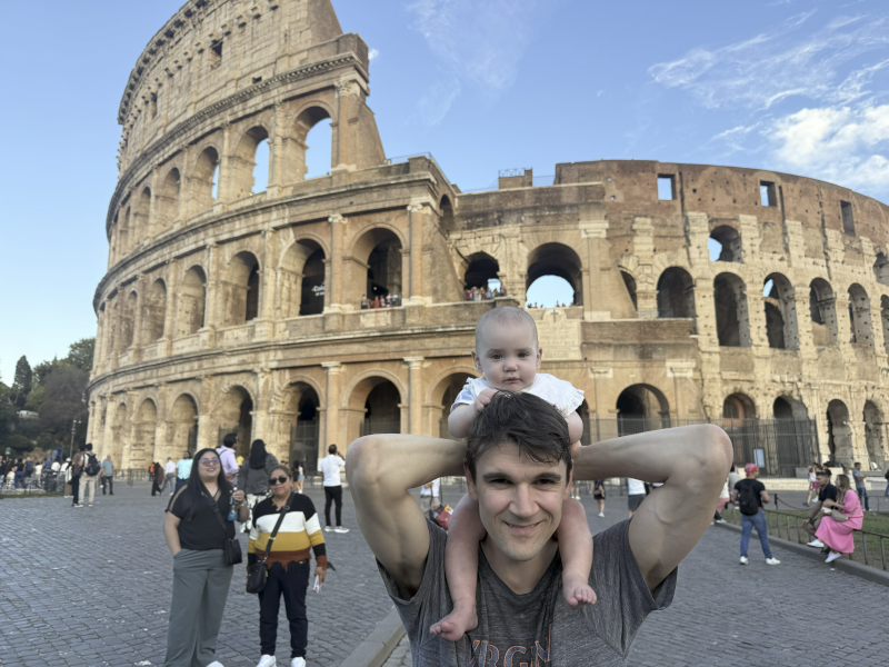 Ruth and Jamie in Rome