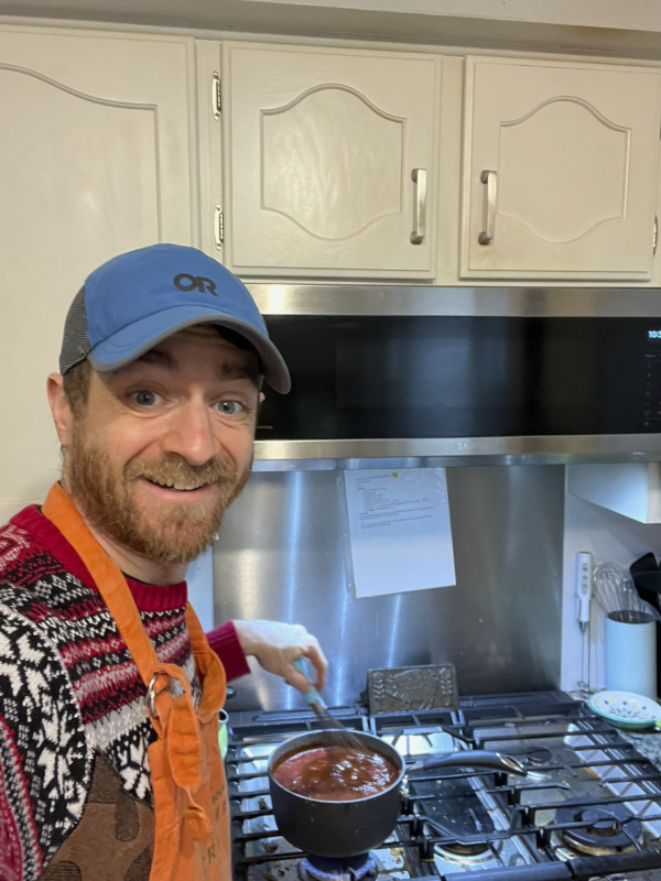 Tim Making His Dad's Famous BBQ Sauce
