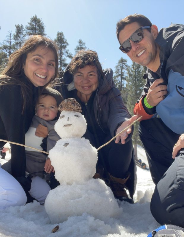 Building a Snowman as a Family