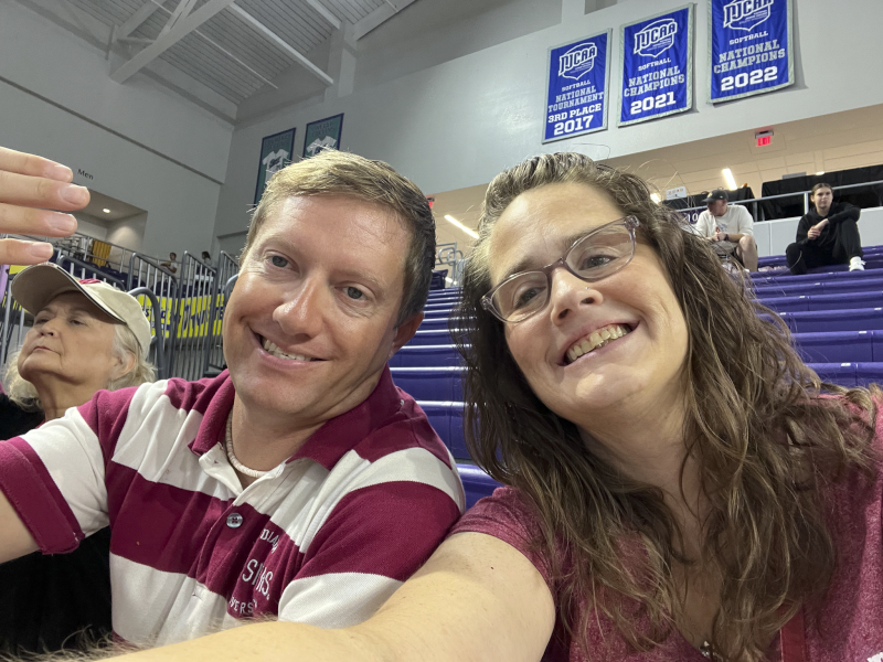 Us at an IU Women's Basketball Game